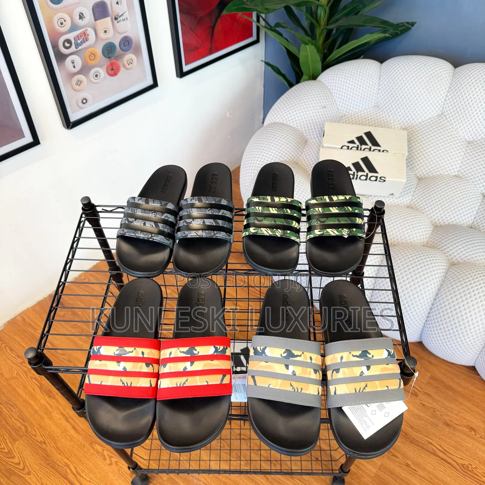Original Adidas Camo / Solid Squad Slides Collections