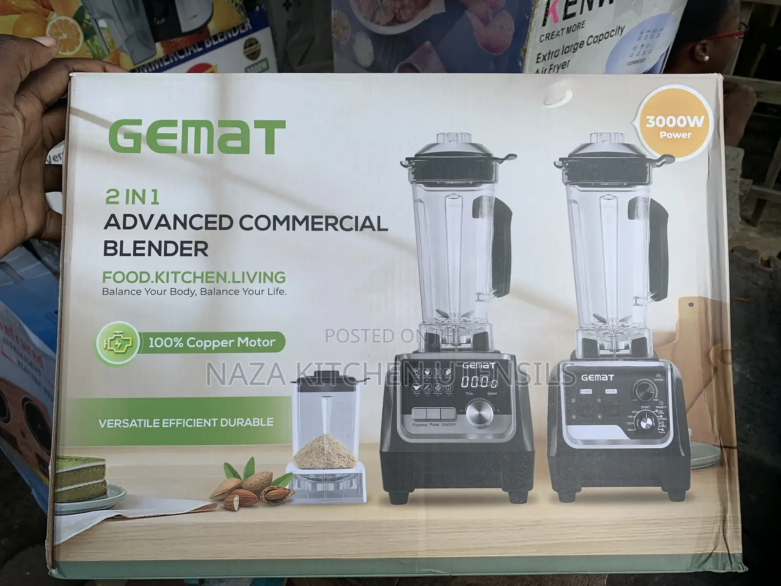 Gemat 2 Cup Commercial Advanced Blender