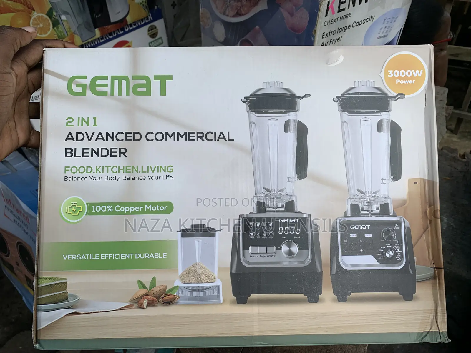 Gemat 2 Cup Commercial Advanced Blender