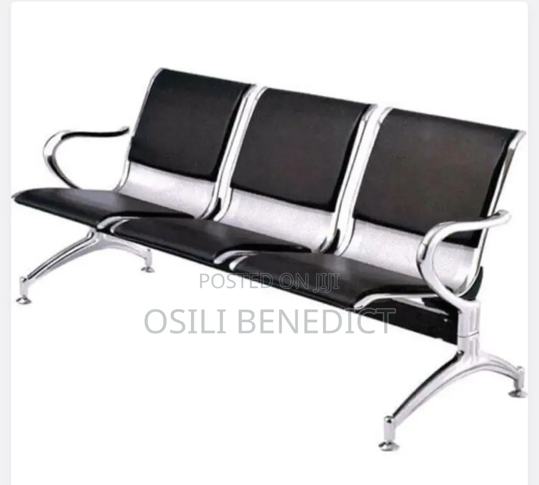 Quality Metal Waiting Chair With Leather
