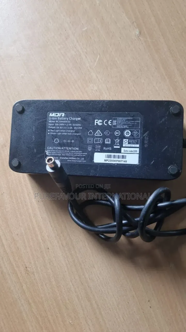 MDA 54.6V 3A Li-Ion Battery Charger – BC (Tokunbo)