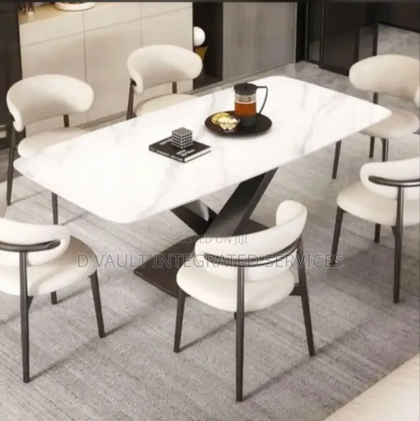 Modern 6 Seater Marble Dining