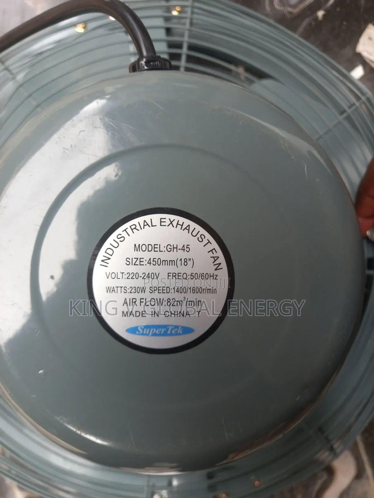 Supertek 18inches Exhaust Industrial Fan