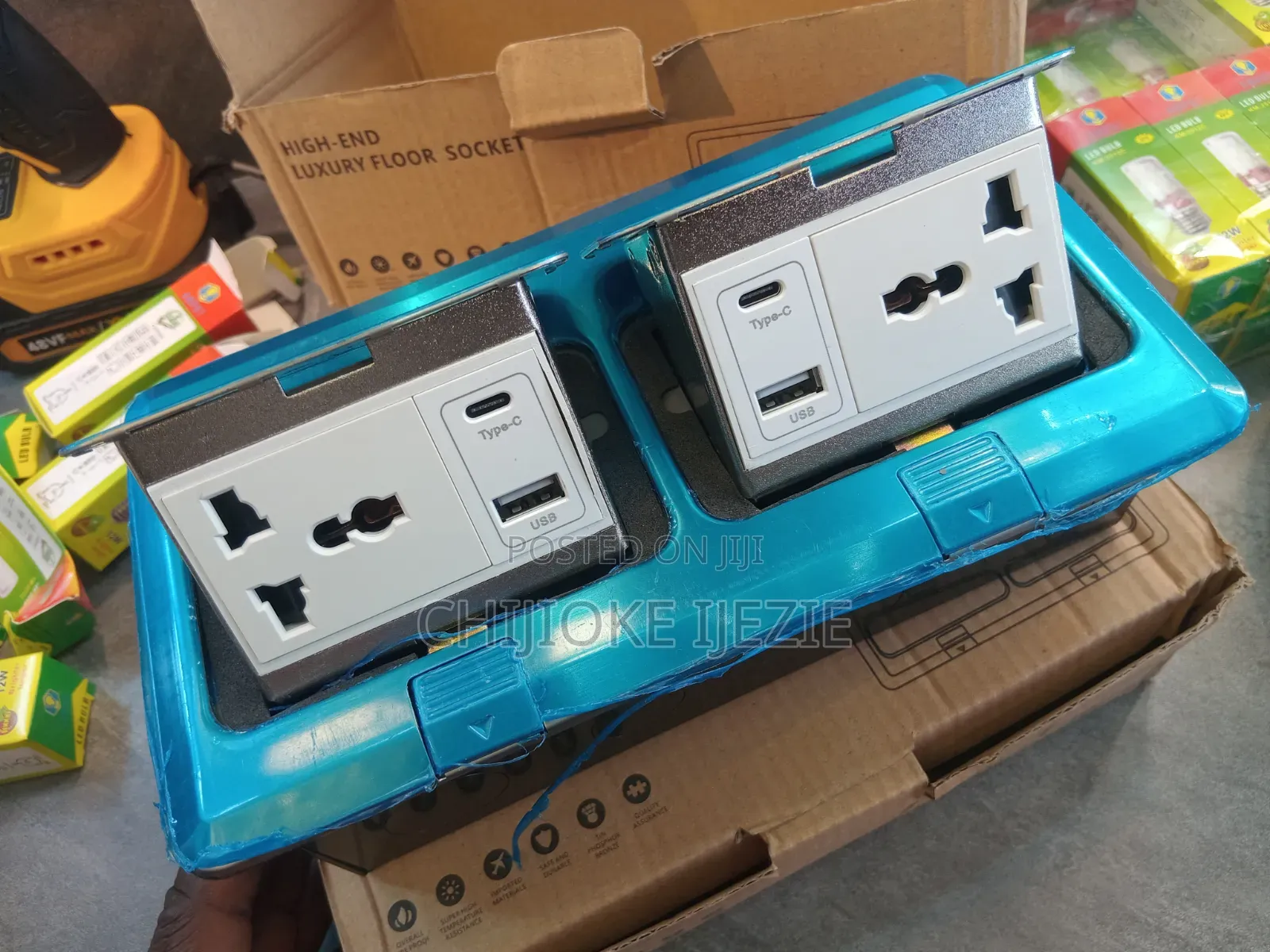 Floor Sockets Double