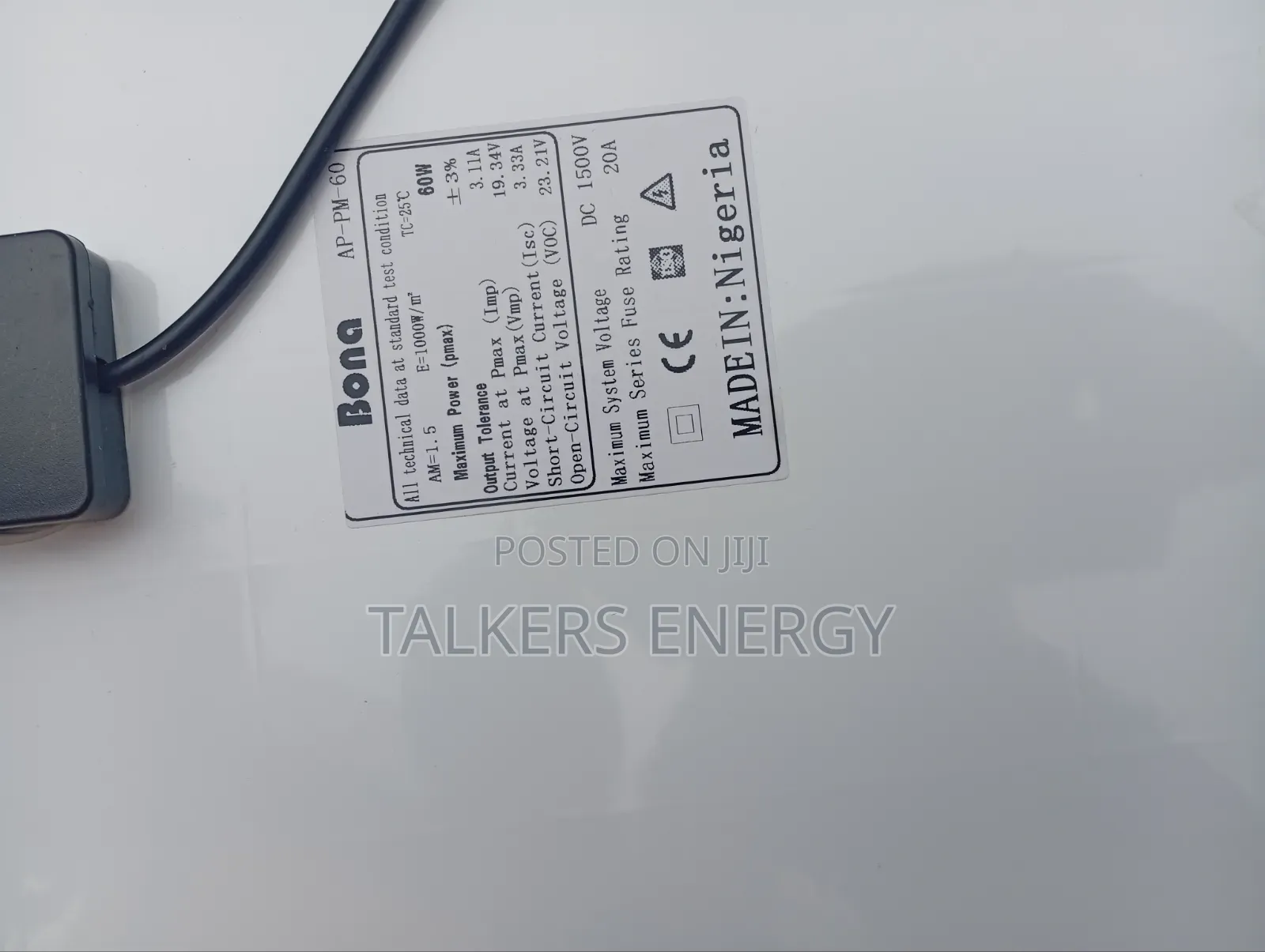 Monocrystalline 60watt Solar Panel