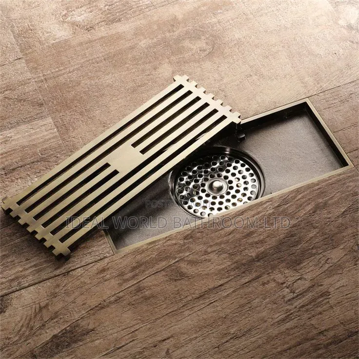 30cm Gold Floor Drain 