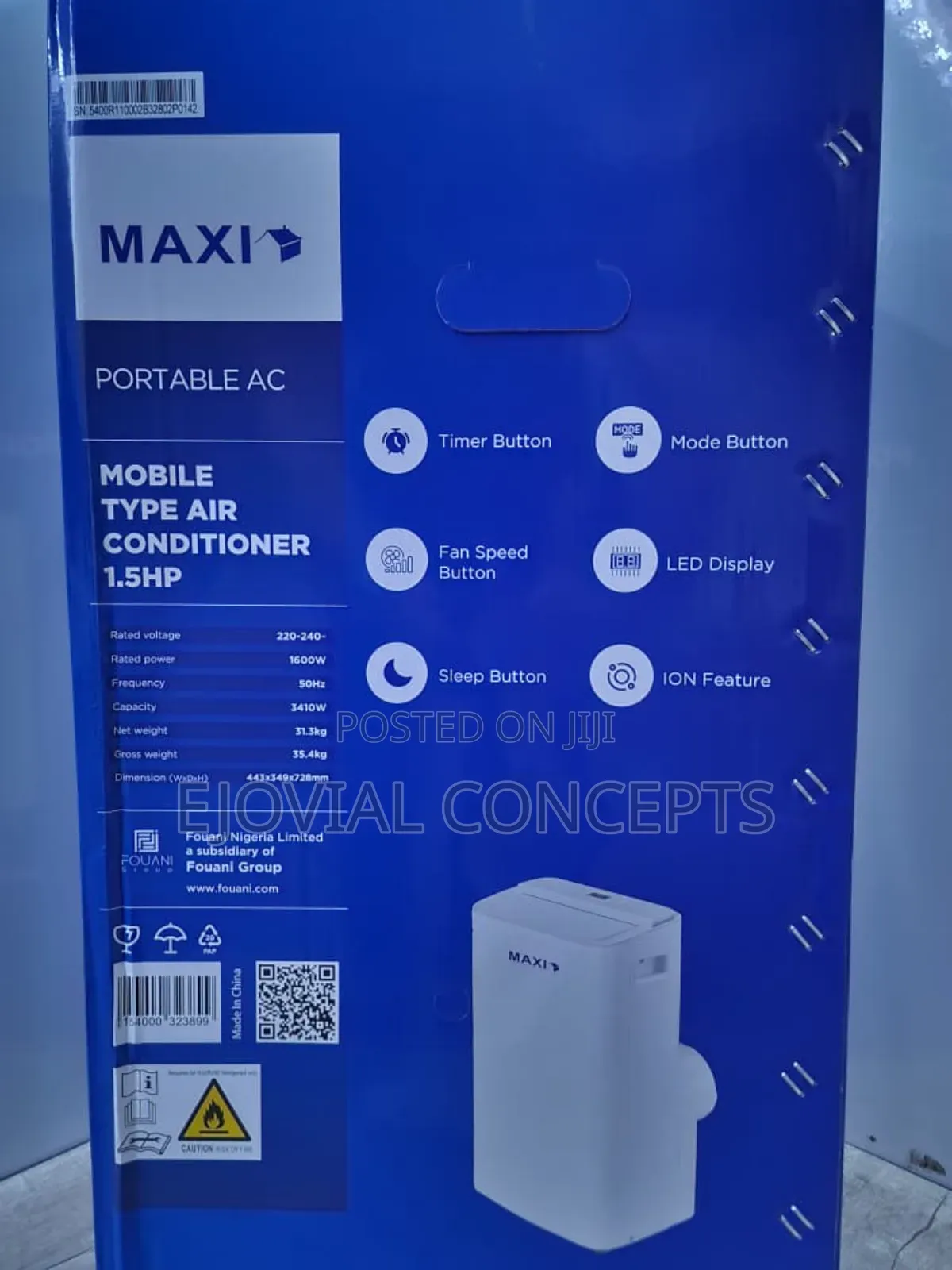 Maxi 1.5hp Mobile Air CONDITIONER
