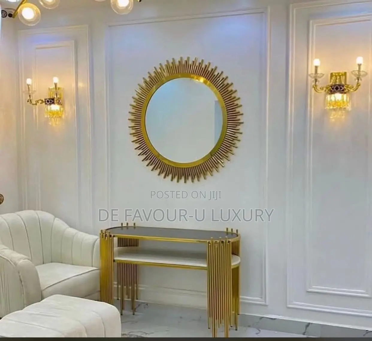 Console Table and Mirror