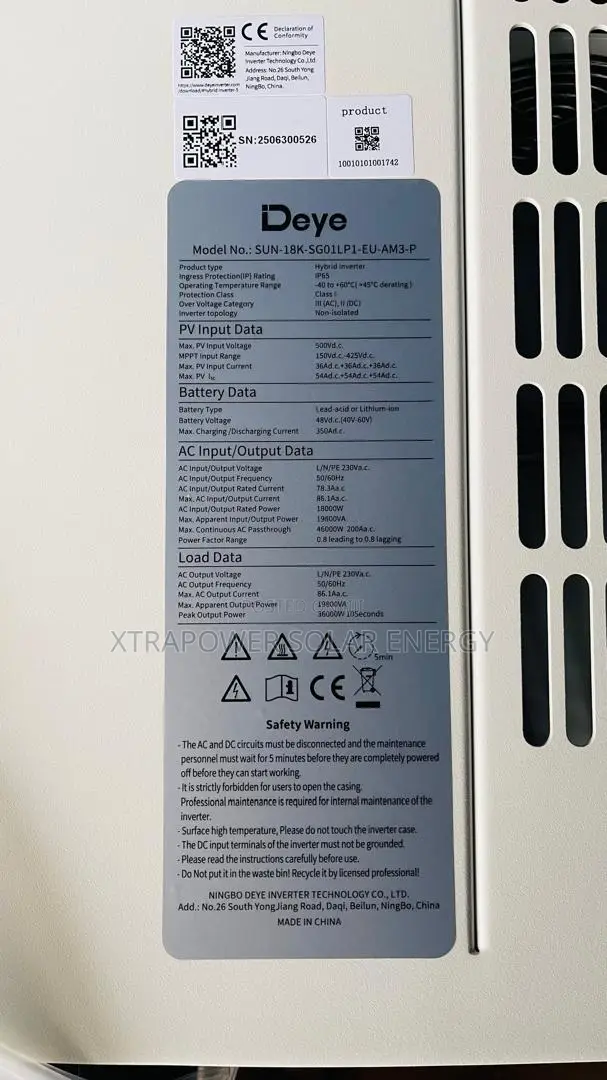 18kw Single Phase Hybrid Inverter