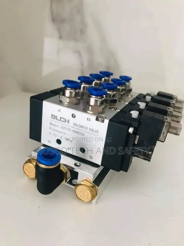 BLCH 6v210-08b050 5-Station Pneumatic Solenoid Valve Manifold