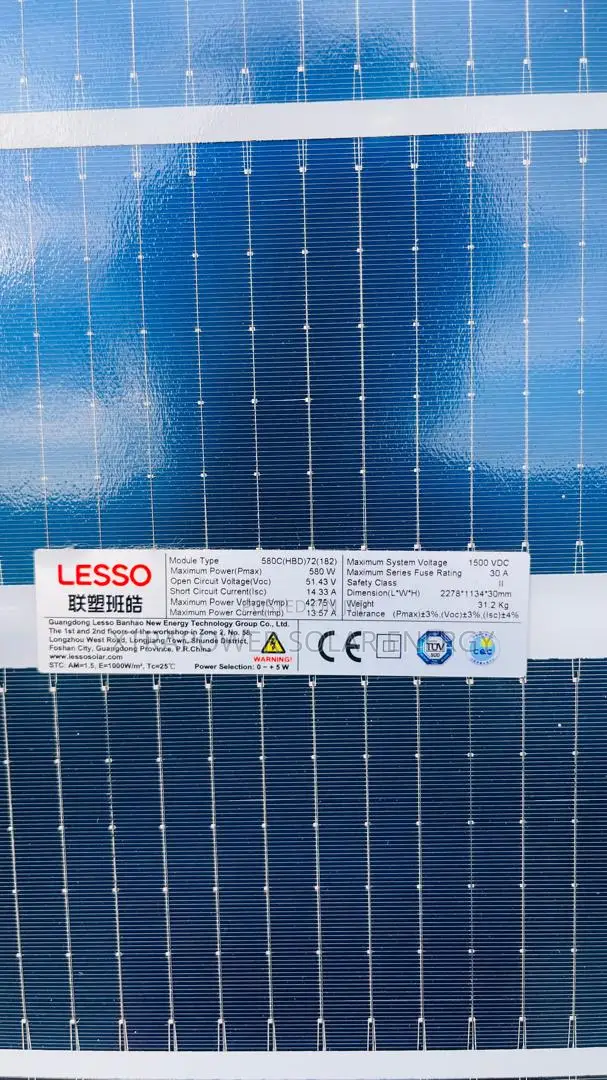 580w Bifacial Solar Panel