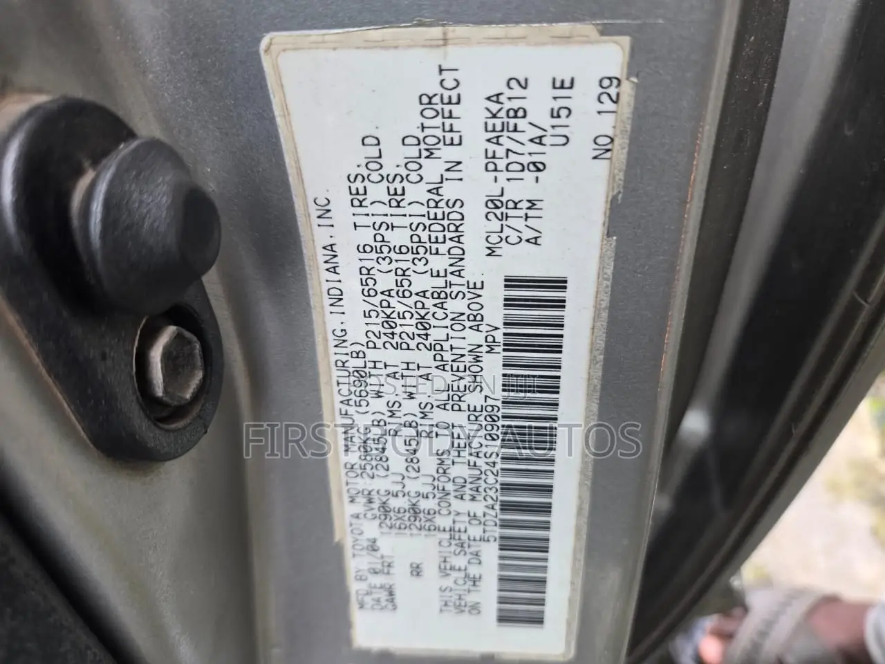 Toyota Sienna 2005 Gray
