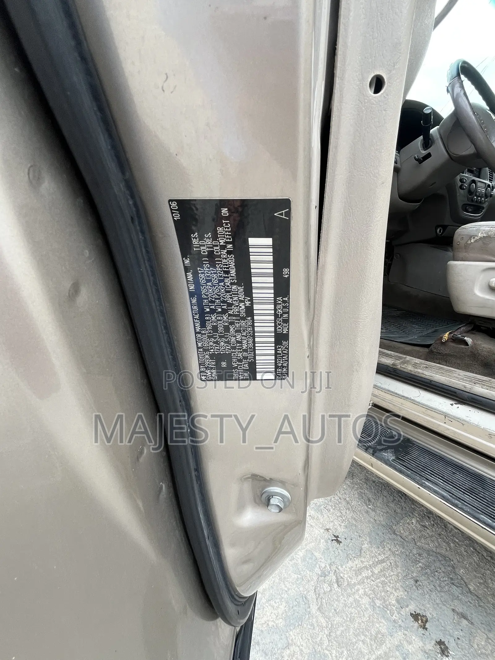 Toyota Sequoia 2008 Gold