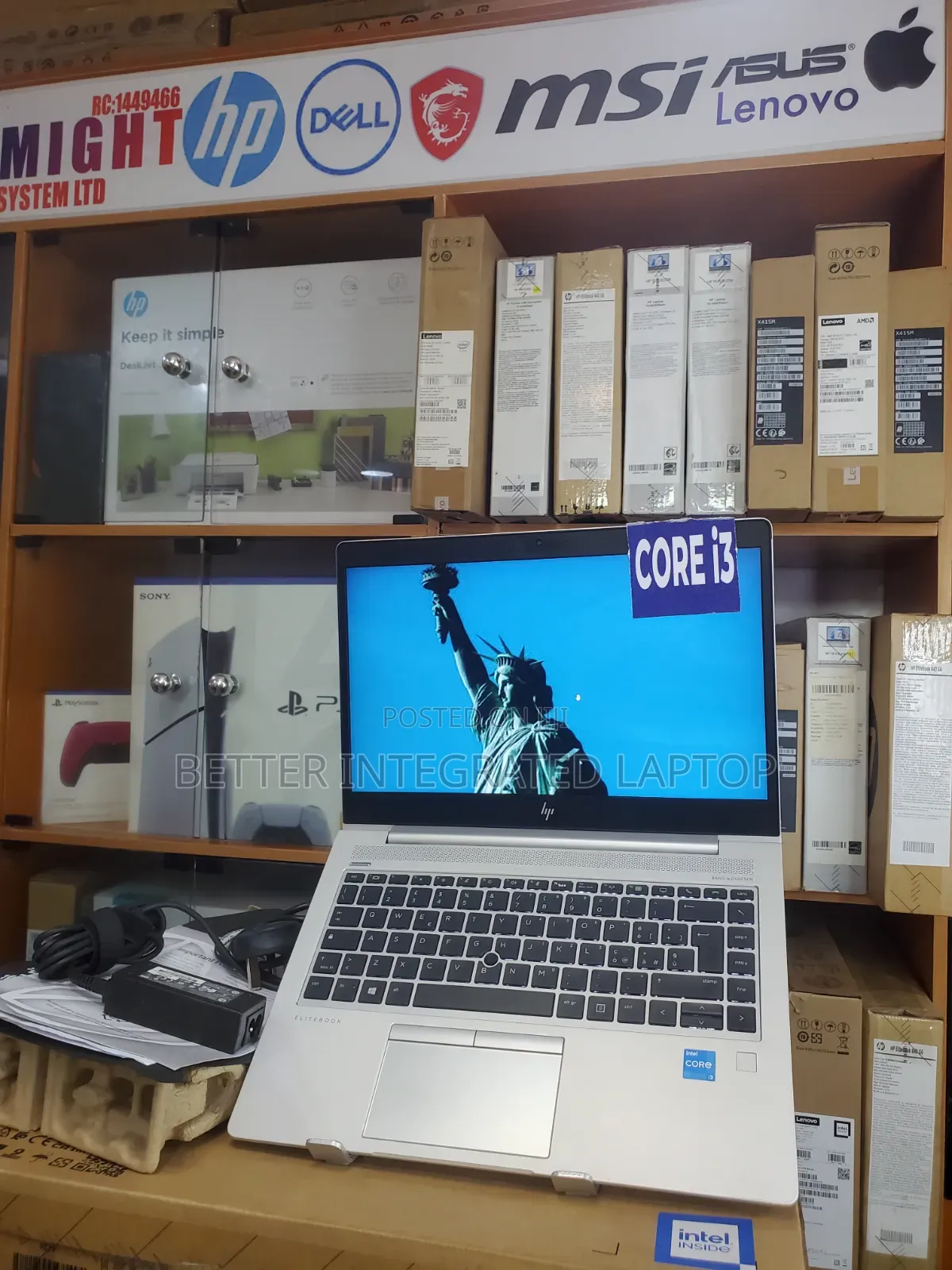 New Laptop HP EliteBook 720 G2 4GB Intel Core i3 SSD 512GB