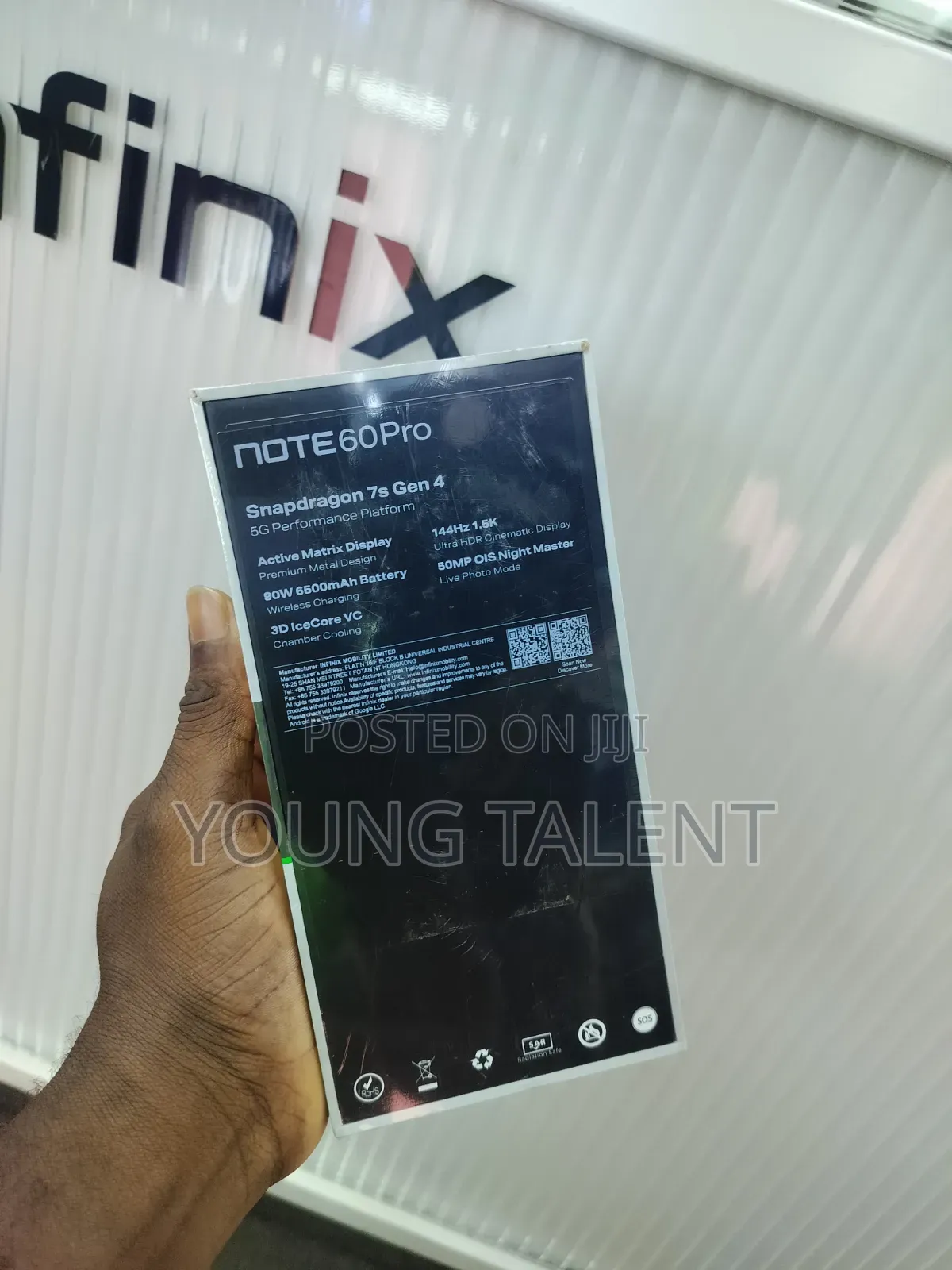 New Infinix Note 60 Pro 256 GB Black