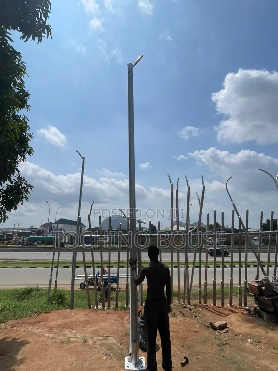 6 Meters Galvanized Solar Steel Pipe