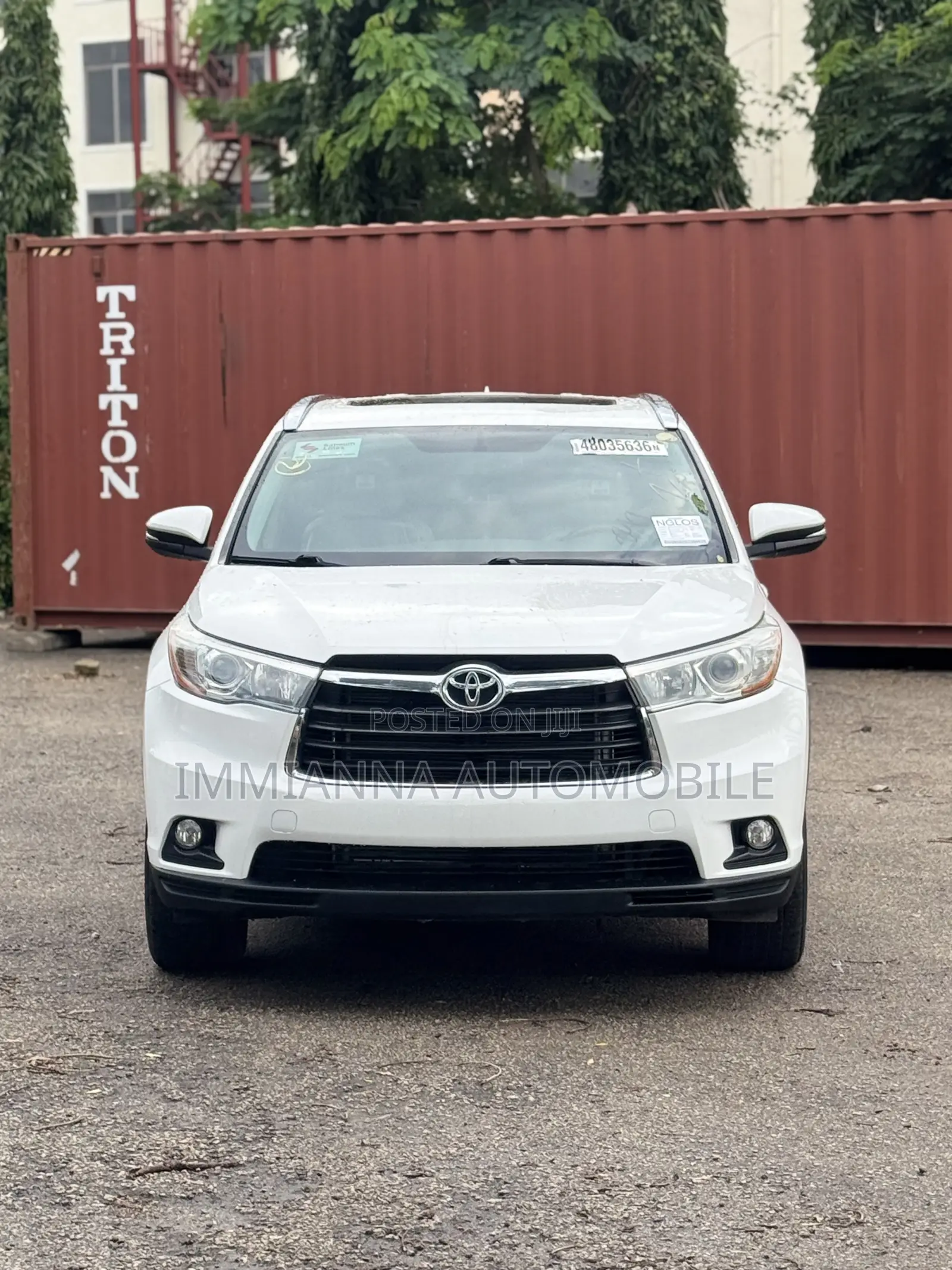 Toyota Highlander XLE V6 4x2 (3.5L 6cyl 6A) 2016 White