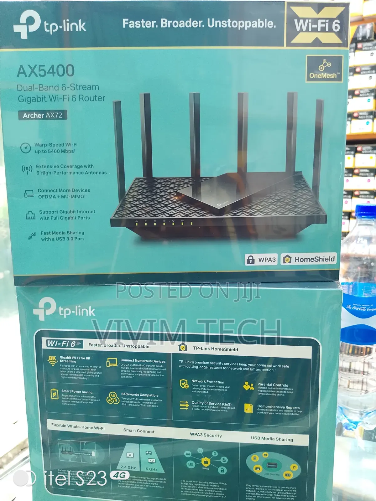Tplink AX5400 Archer Ax72 Dual Band Gigabit Wifi 6 Router