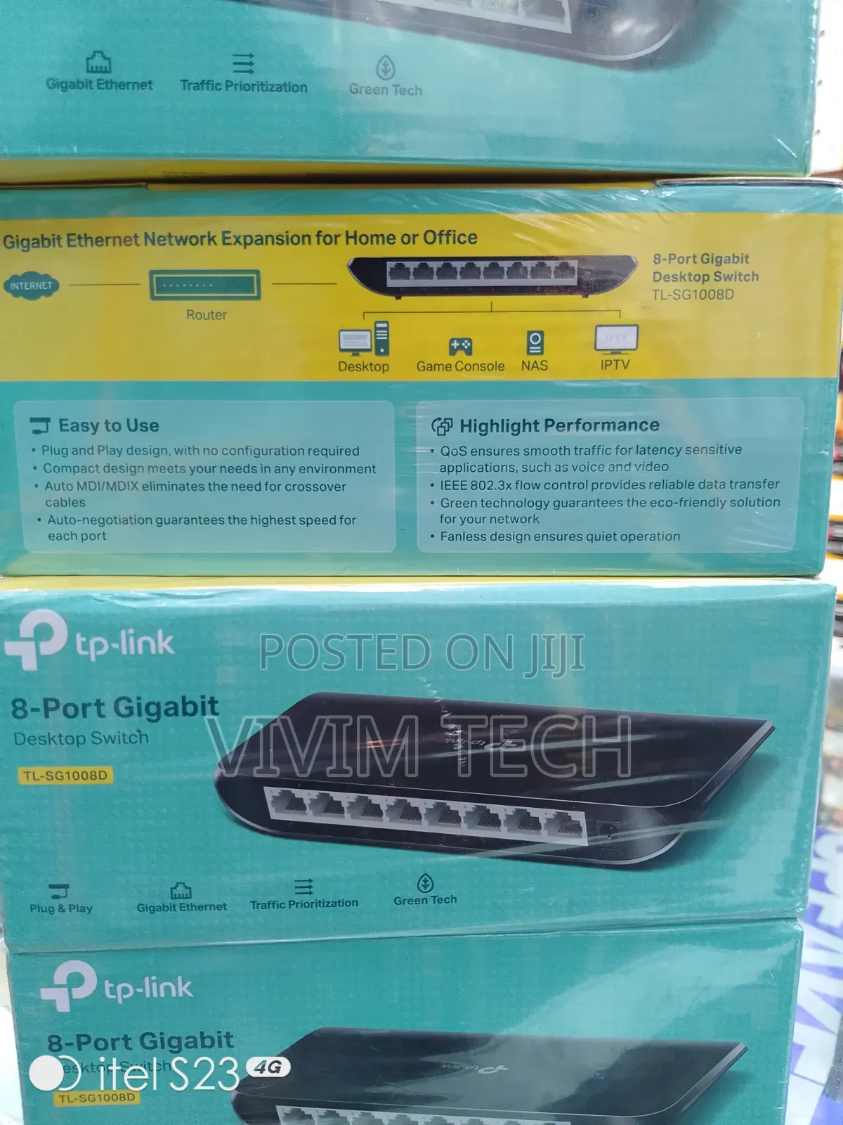 Tplink TL-SG1008D 8ports Gigabit Desktop Switch