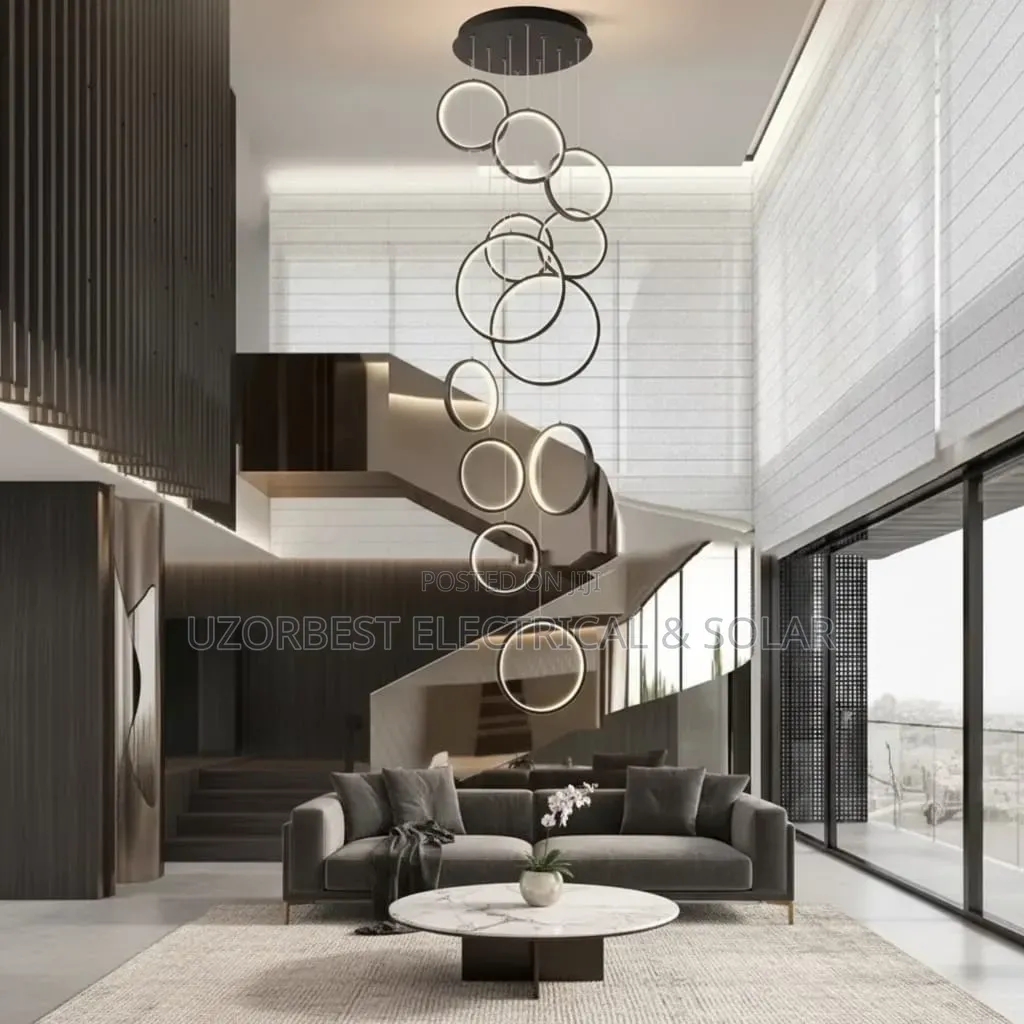 By 12 Ring Dropping Chandelier