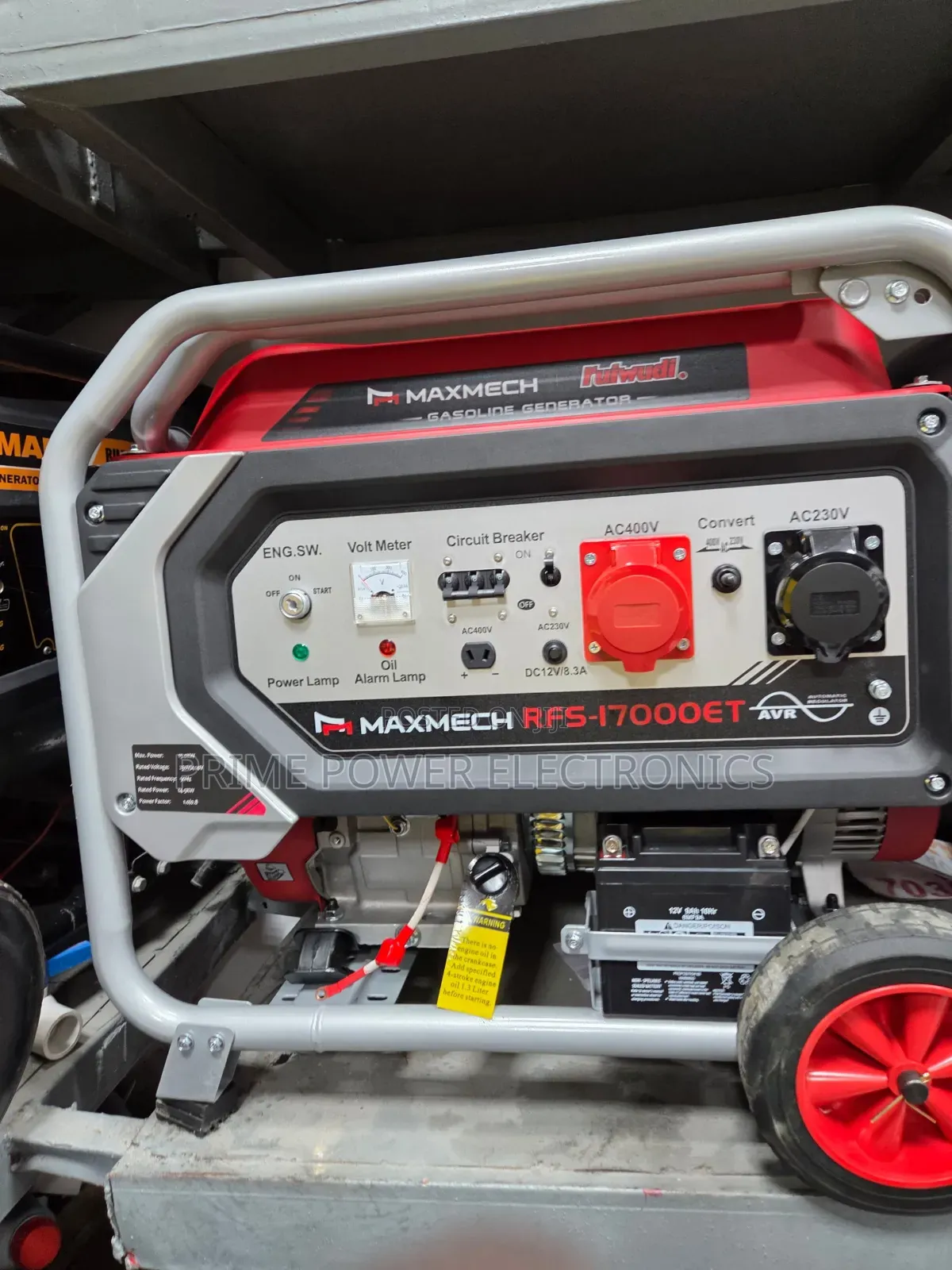 15kVA Maxmech 3-Phase Generator for Shops Offices