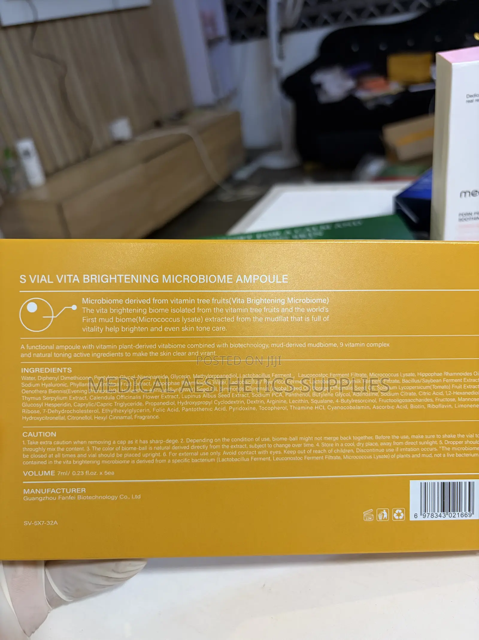 Vita Brightening Microbiome Ampoule Microneedling Skin Booster
