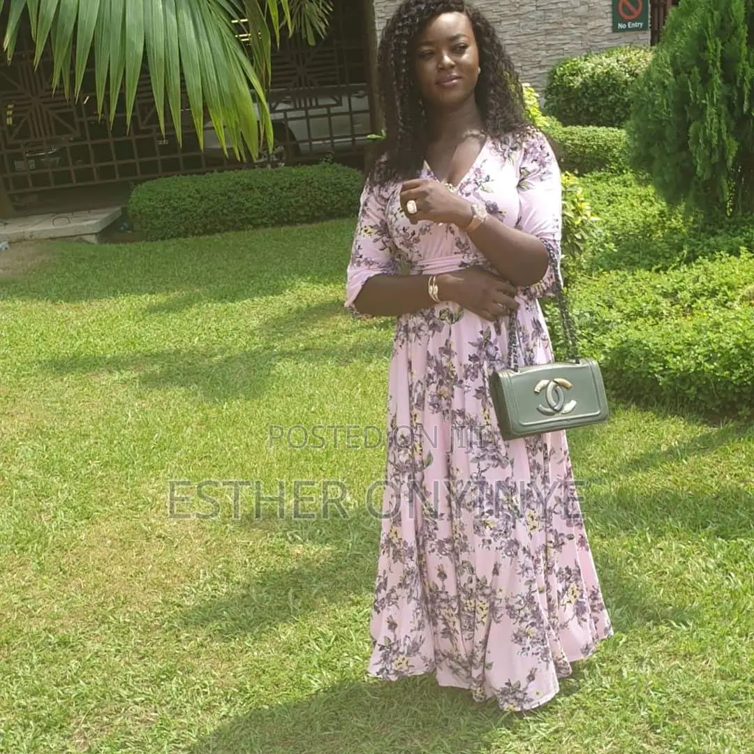 Gorgeous Pink Floral Maxi Dress – Classy Elegant Occasion Wear 