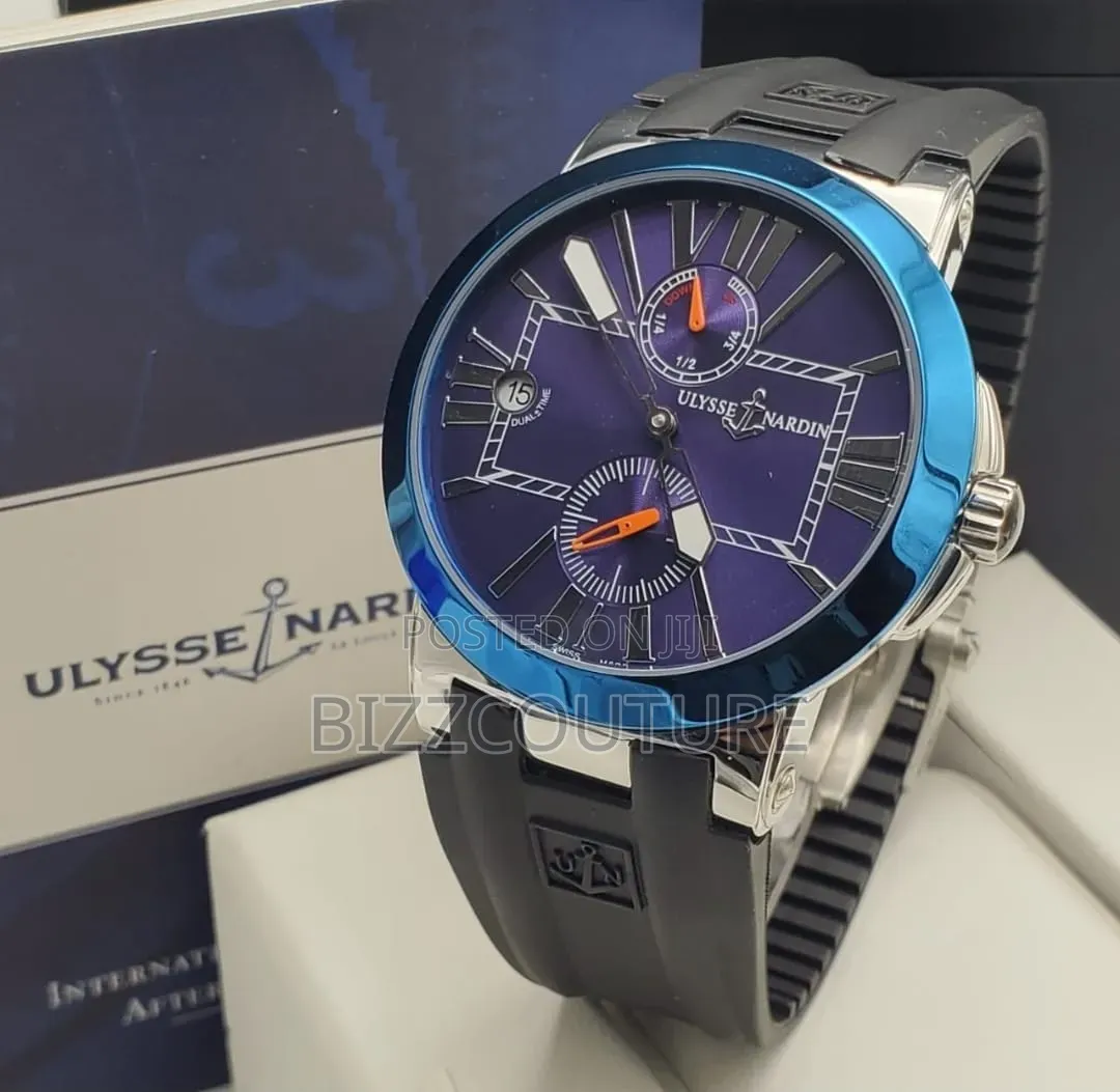 Original Ulysse Nardin Rubber Strap Watch 100% Authentic Guaranteed