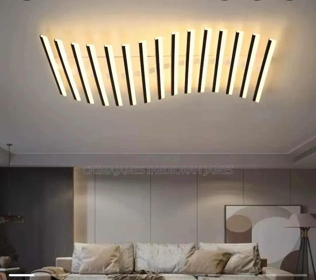 Nordic Art Line Acrylic Led Ceiling Chandelier Living Room Restaurants
