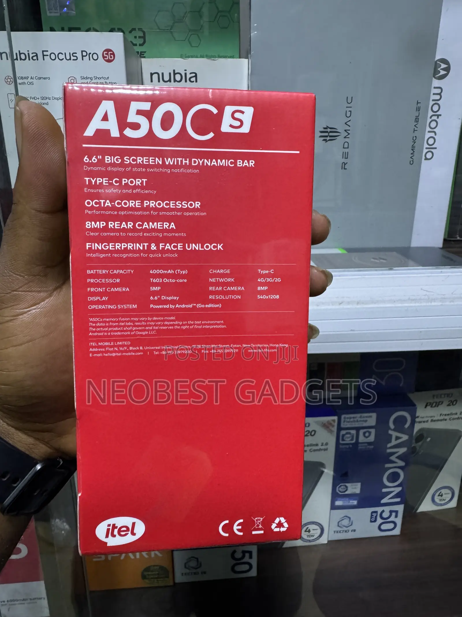 New Itel A50C 32 GB Black