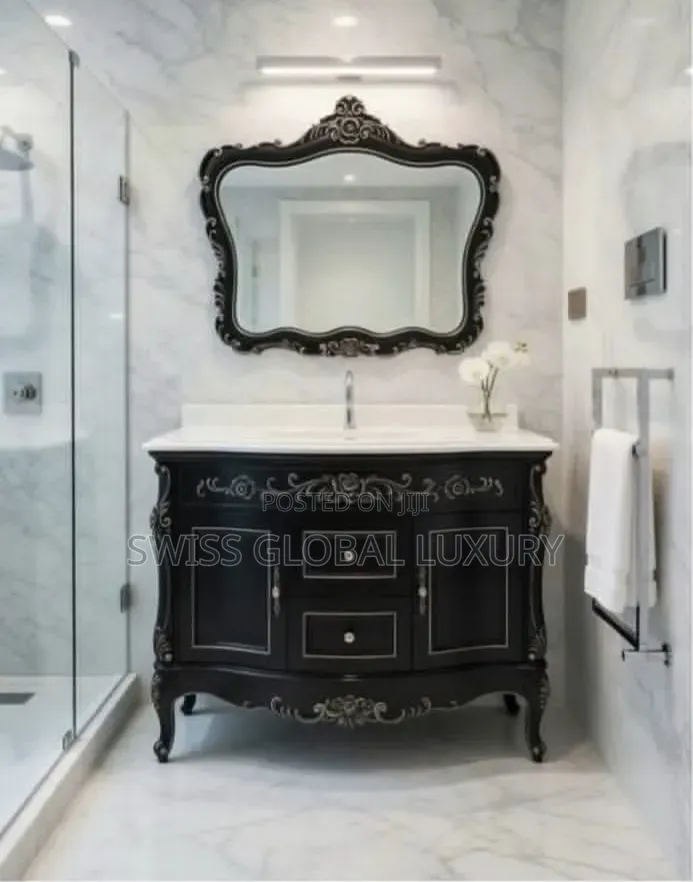 Luxury Black Marble Vanity Unit – Exclusive Model
