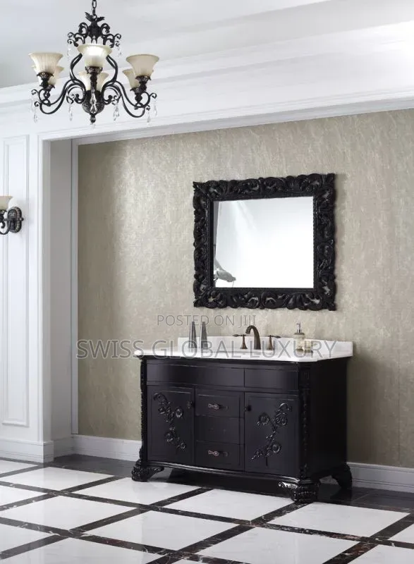 Luxury Black Marble Vanity Unit – Exclusive Model