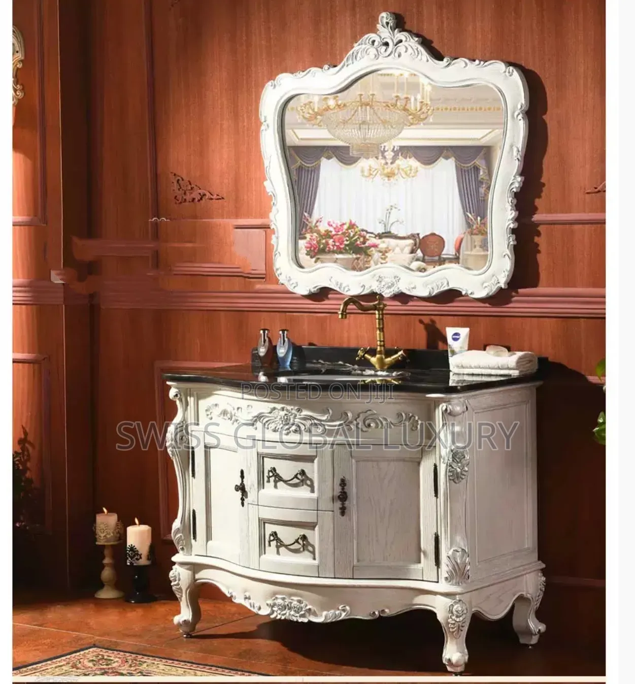 Luxury Black Marble Vanity Unit – Exclusive Model