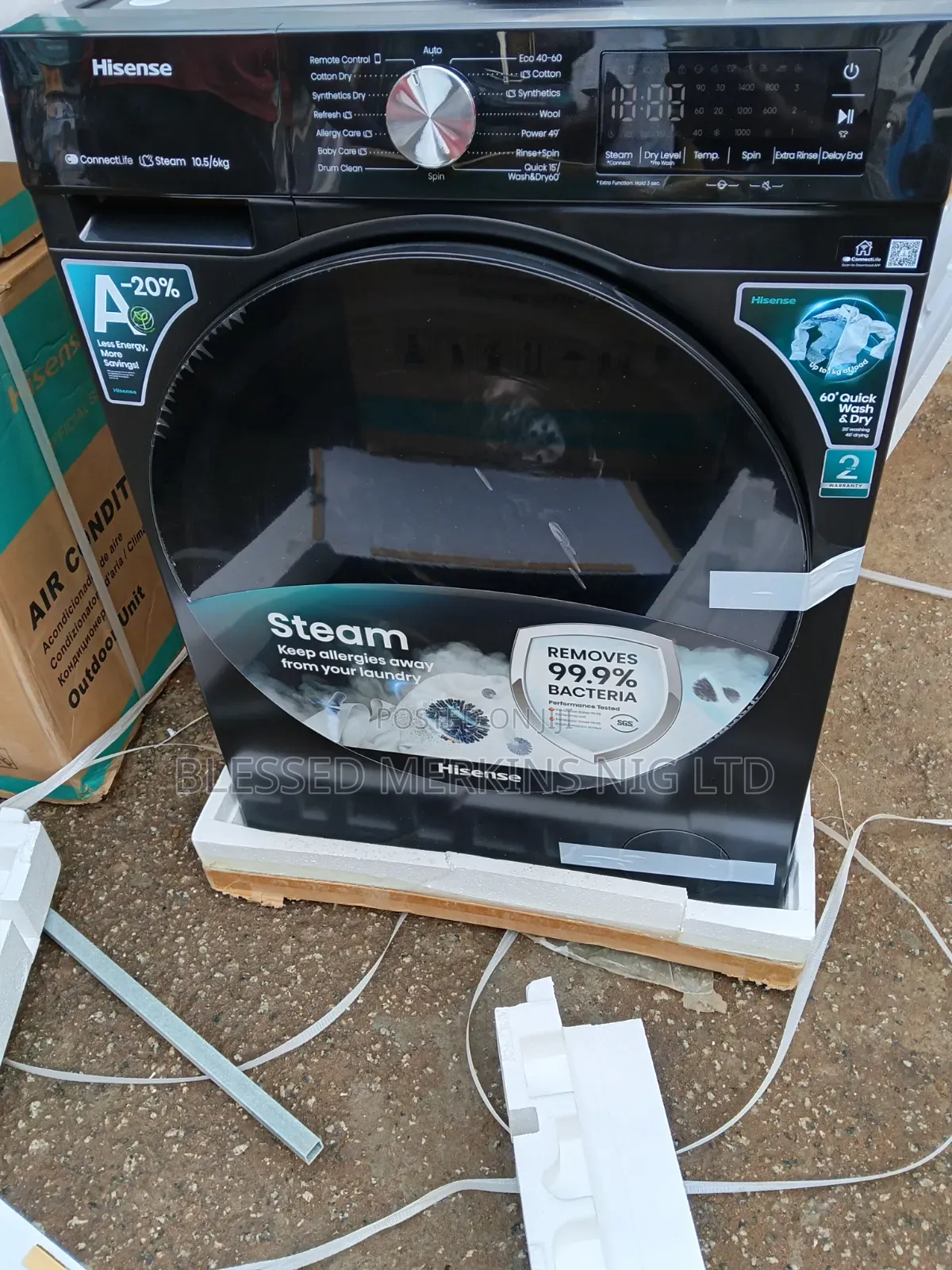 Hisense Washing Machine Wash and Dry 10.5kg