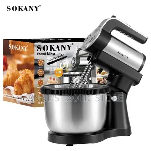 Sokany SK-6662 2-in-1 Stand Mixer – 4L 1000W