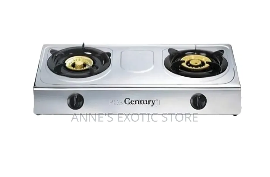 Century CGS-201-D 2-Burner Stainless Steel Gas Cooker