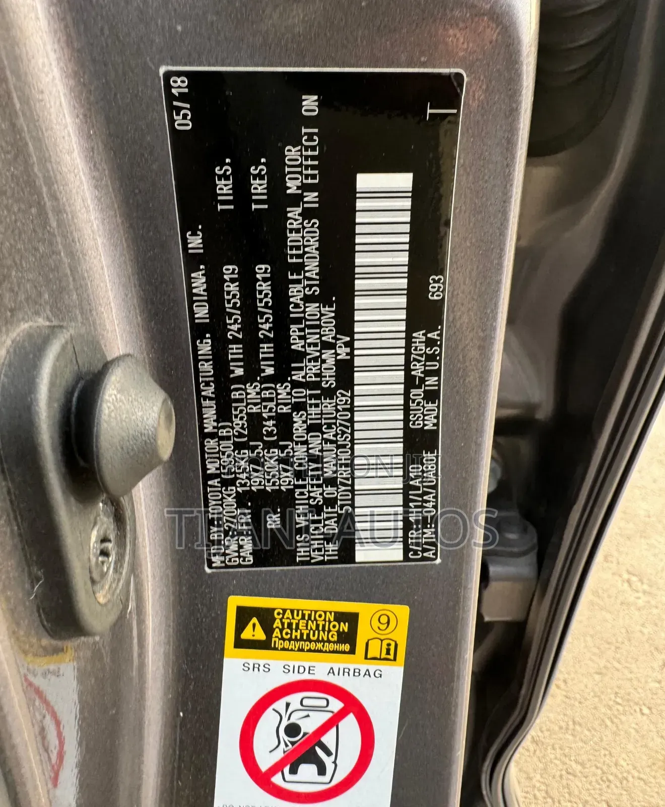 Toyota Highlander 2018 Gold