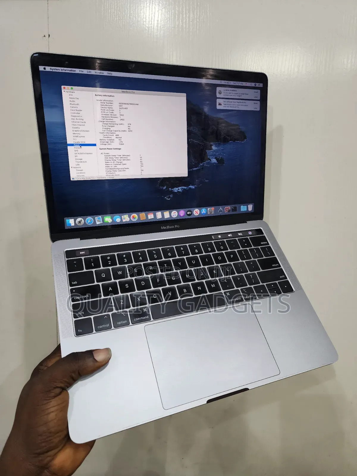 Laptop Apple MacBook Pro 2019 8GB Intel Core i5 SSD 256GB