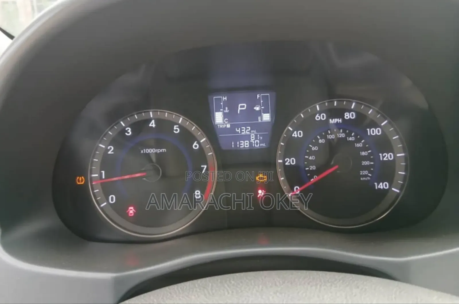Hyundai Accent 2015 Red