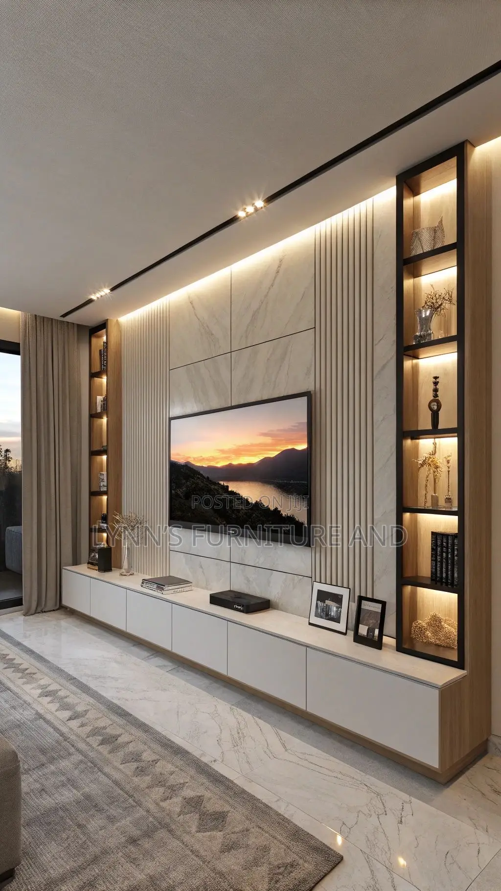 Beautiful Padded TV Console