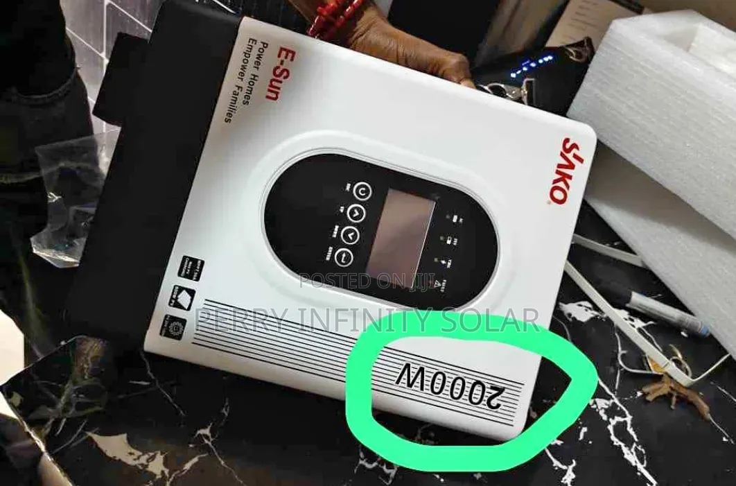 SAKO 2KVA 12V Hybrid Inverter | Pure Sine Wave + MPPT