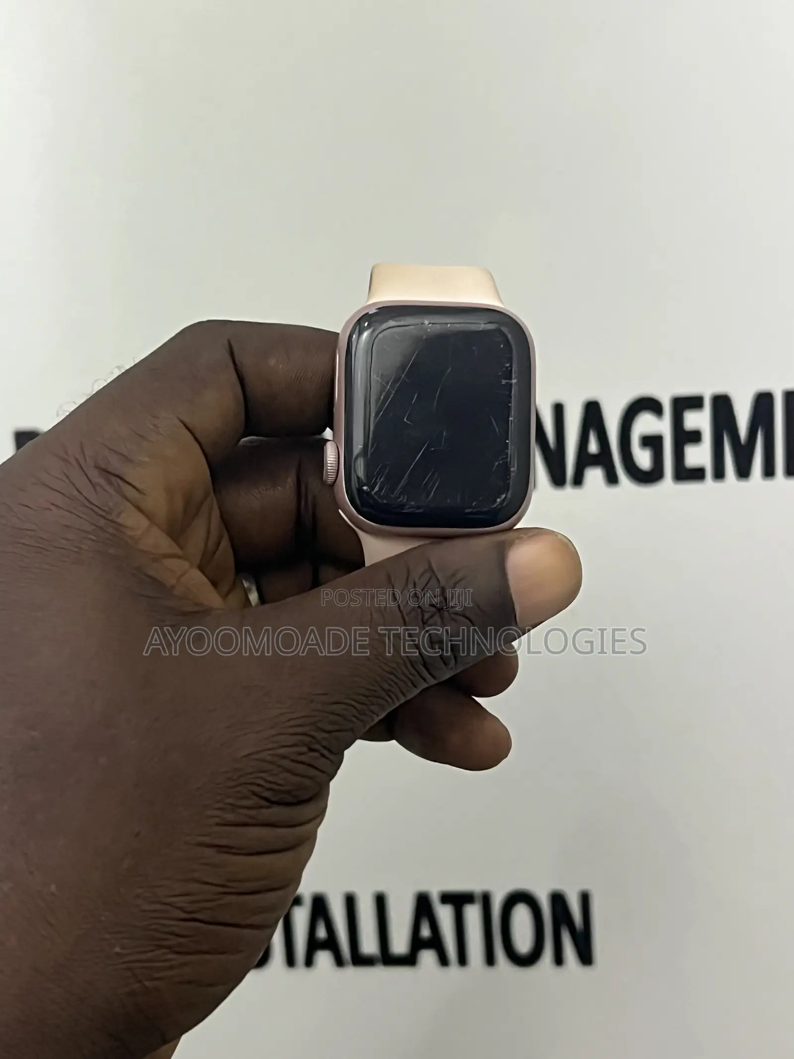 Apple Seriel 9 Watch,41mm,pink Colour,bh:excellent