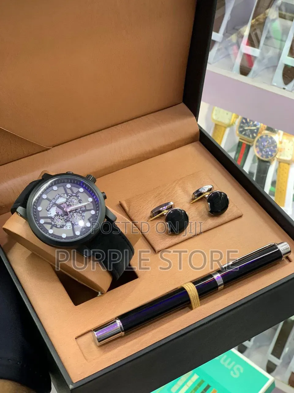 Montblanc Men's Watch, Cufflinks and Pen Gift Set