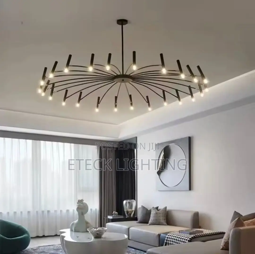 Living Room Decoration Light Modern Led Ceiling Large Hanging Chandeli