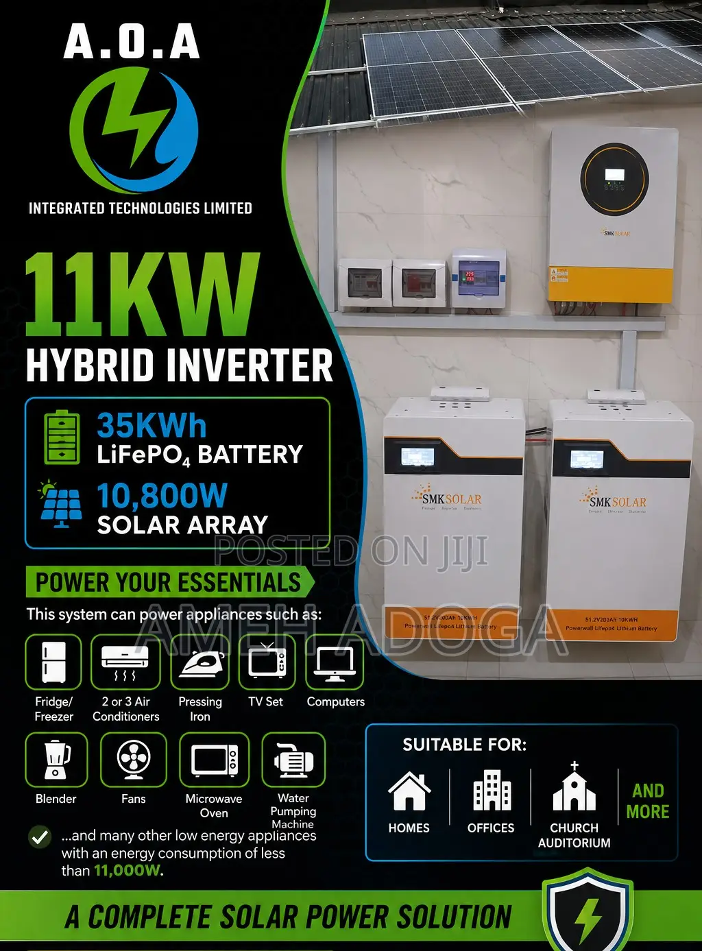 11 KW Complete Solar Power System