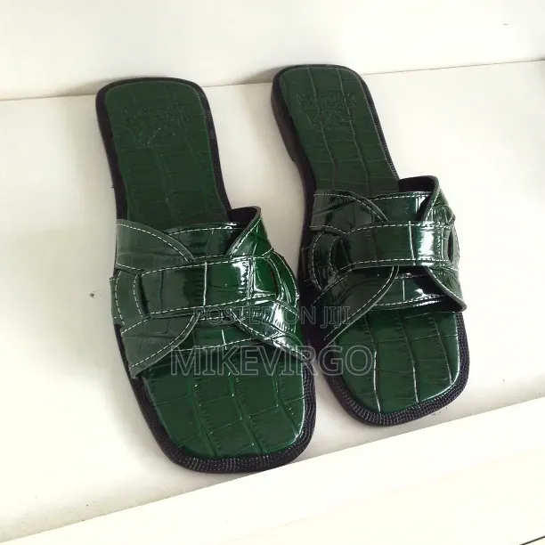 Female Leather Slippers