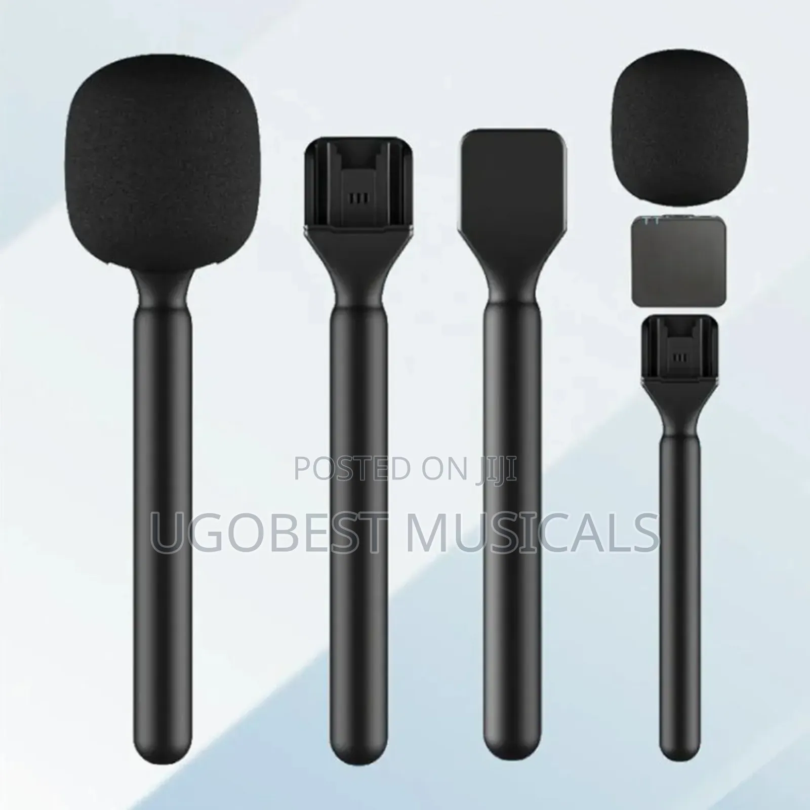 Wireless Lapel Handheld Interview Stick With High-Density Foam Cover.