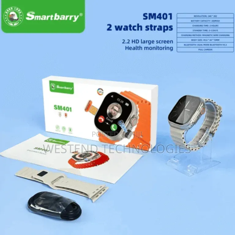 Smartberry SM401 Sim Enabled Android Smart Phone Watch With Camera