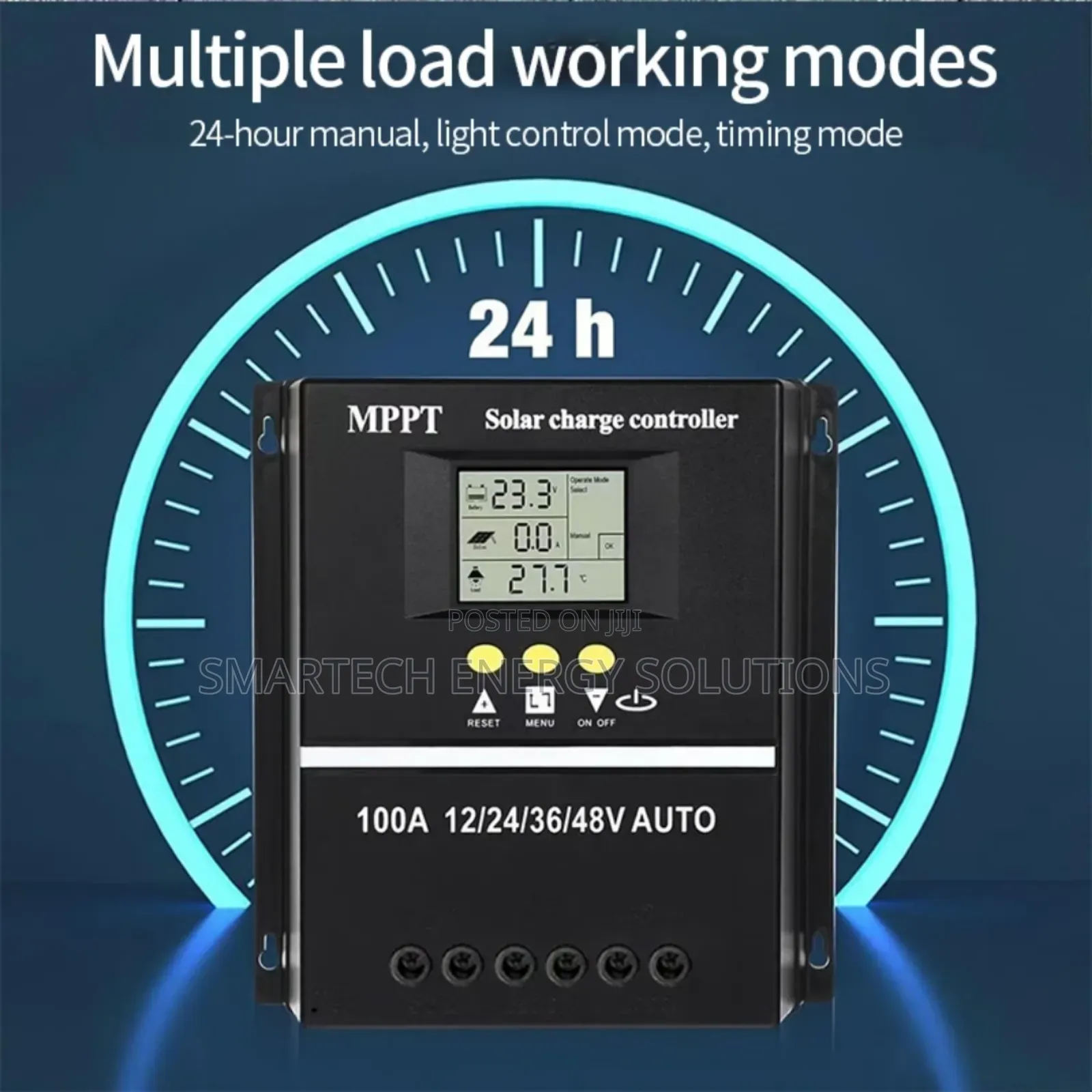 SY48100A 100A PWM Solar Charge Controller – 12v/24v/36v/48v Auto