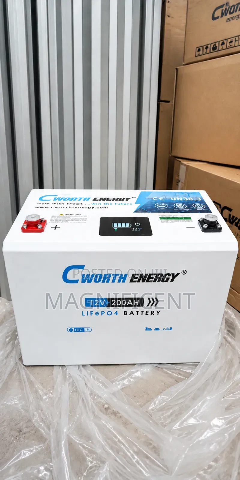 CWORTH ENERGY 12V 200Ah LiFePO4 Lithium Battery Deep Cycle Solar Batte